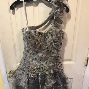 Size 8 silver cocktail dress